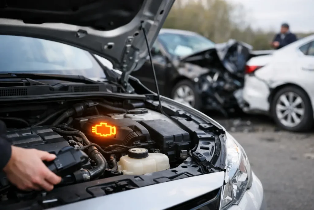Check Engine After Collision? What It Can Mean