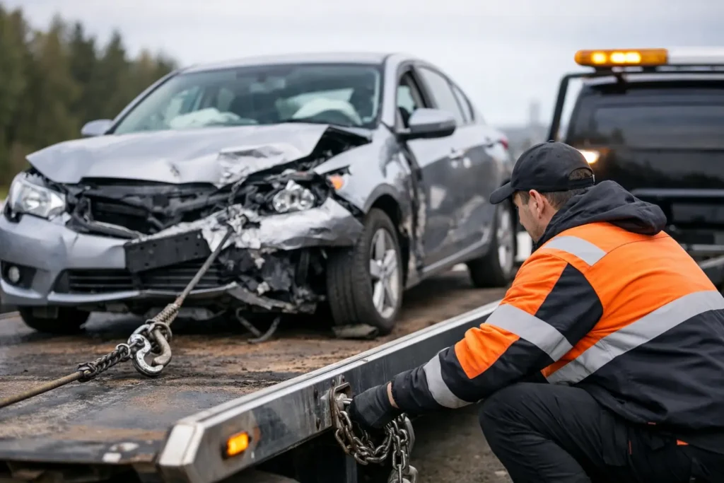 How to Tow Crashed Car Safely