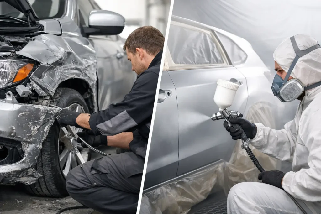 Collision Repair vs Repainting: What Comes First?